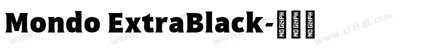 Mondo ExtraBlack字体转换